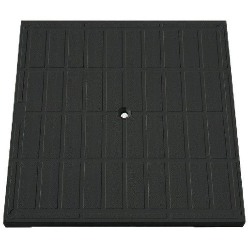 TAPA PP 40x40cm NEGRA DISMOND