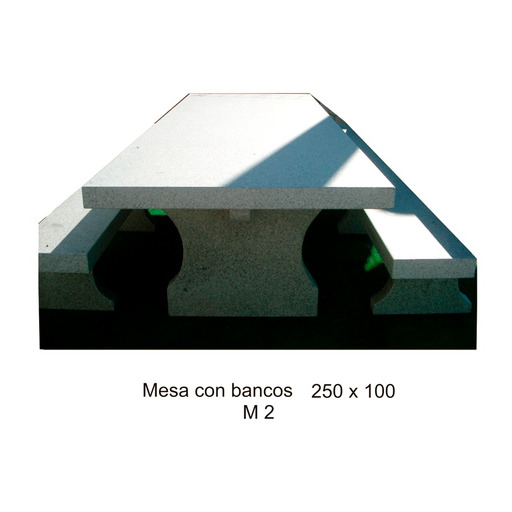 MESA CON BANCOS M2 LOFRE