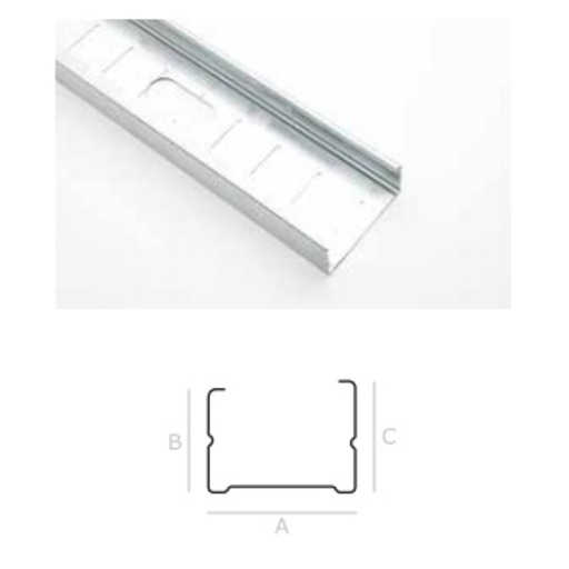 MONTANTE 48x34x36--3000x0.60mm EGAPERFIL