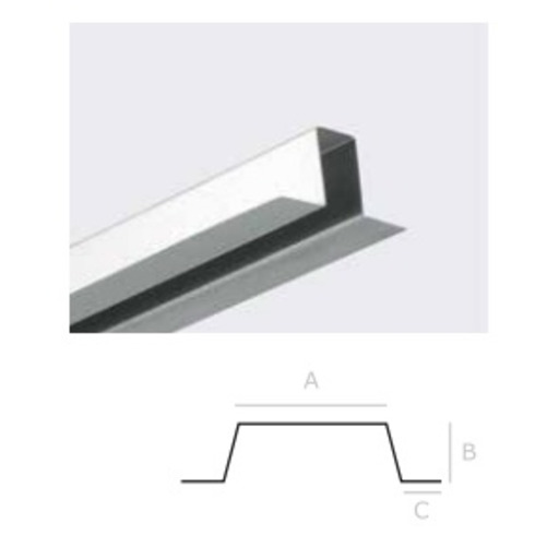 RASTREL TEJA MET.OMEGA 20x30x20--3000x0.60mm EGAPEPERFIL