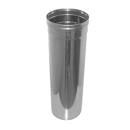 TUBO EXTENSIBLE LARGO inox-316 S/P Ø 100 c/junta PELLETS DINA