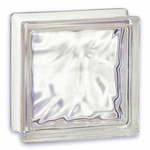 PAVE NUAGUE 19x19x8cm NEUTRO OND.TRANSP. GLASSBLOCK GB1100