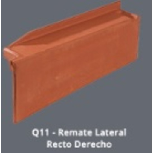 REMATE LATERAL DCHO RECTO TEJA MIXTA PEQ.MARRON ESCANDELLA Q11M