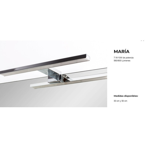 APLIQUE LED (mueble baño) MARIA 30cm 7w GENEXIA