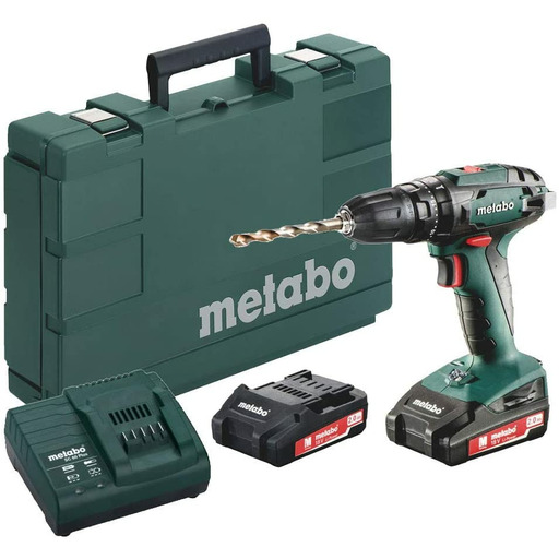 ATORNILLADOR SB18 + 2 baterías (2Ah) METABO 602245560