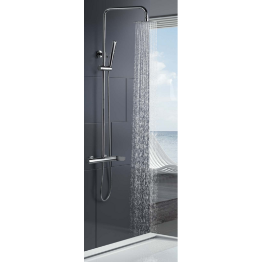 GRAN DUCHA LUGO acero inox304 (monomando+extens) LUG/019