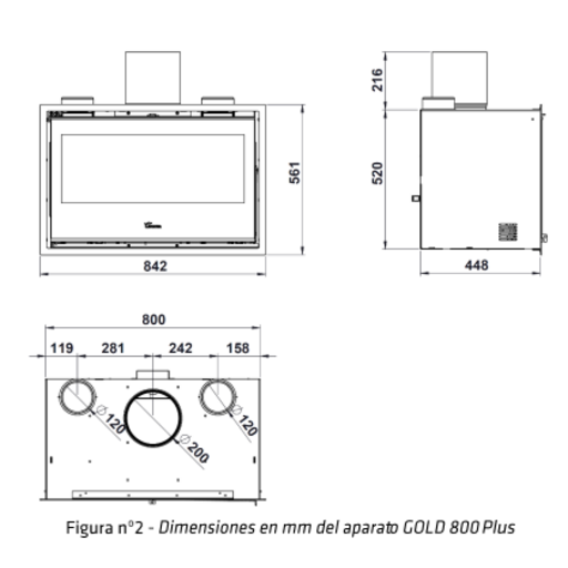 INSERTABLE GOLD 800 PLUS 10Kw LACUNZA