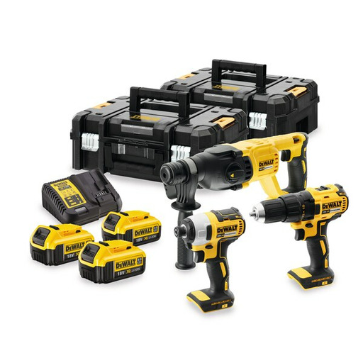 KIT 18V XR BL SDS + HH Driver + Impact TSTAK DEWALT