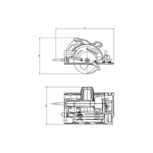 SIERRA CIRCULAR KS 55 FS 1200W METABO 600955000