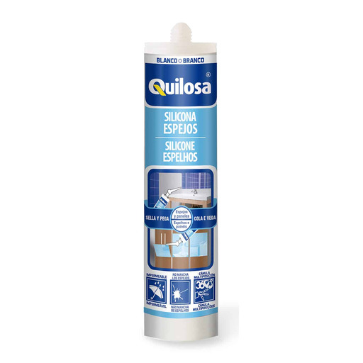 SILICONA NEUTRA ESPEJOS TRANSPARENTE (300ml) QUILOSA