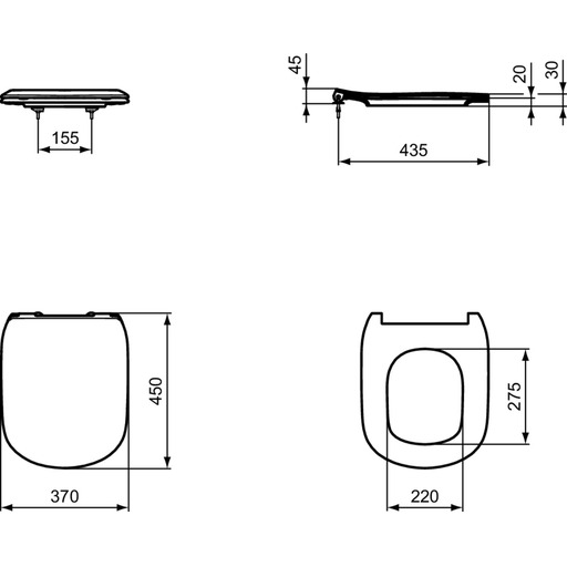 TESI ASIENTO FINO CIERRE SOFT BLANCO MATE ID.ST. T3527V1