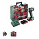 TALADRO ATORNILLADOR PERCUSIÓN BATERÍA 18vSB18L SET TALLER METABO