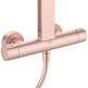 GRAN DUCHA CERATHERM ALU+ 260mm ROSE (termost+columna fija) IDEAL BD583RO