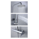 GRAN DUCHA LUGO acero inox304 (monomando+extens) LUG/019