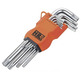 JUEGO 9 LLAVES TORX INVIOLABLE LARGAS HR Alyco 170615